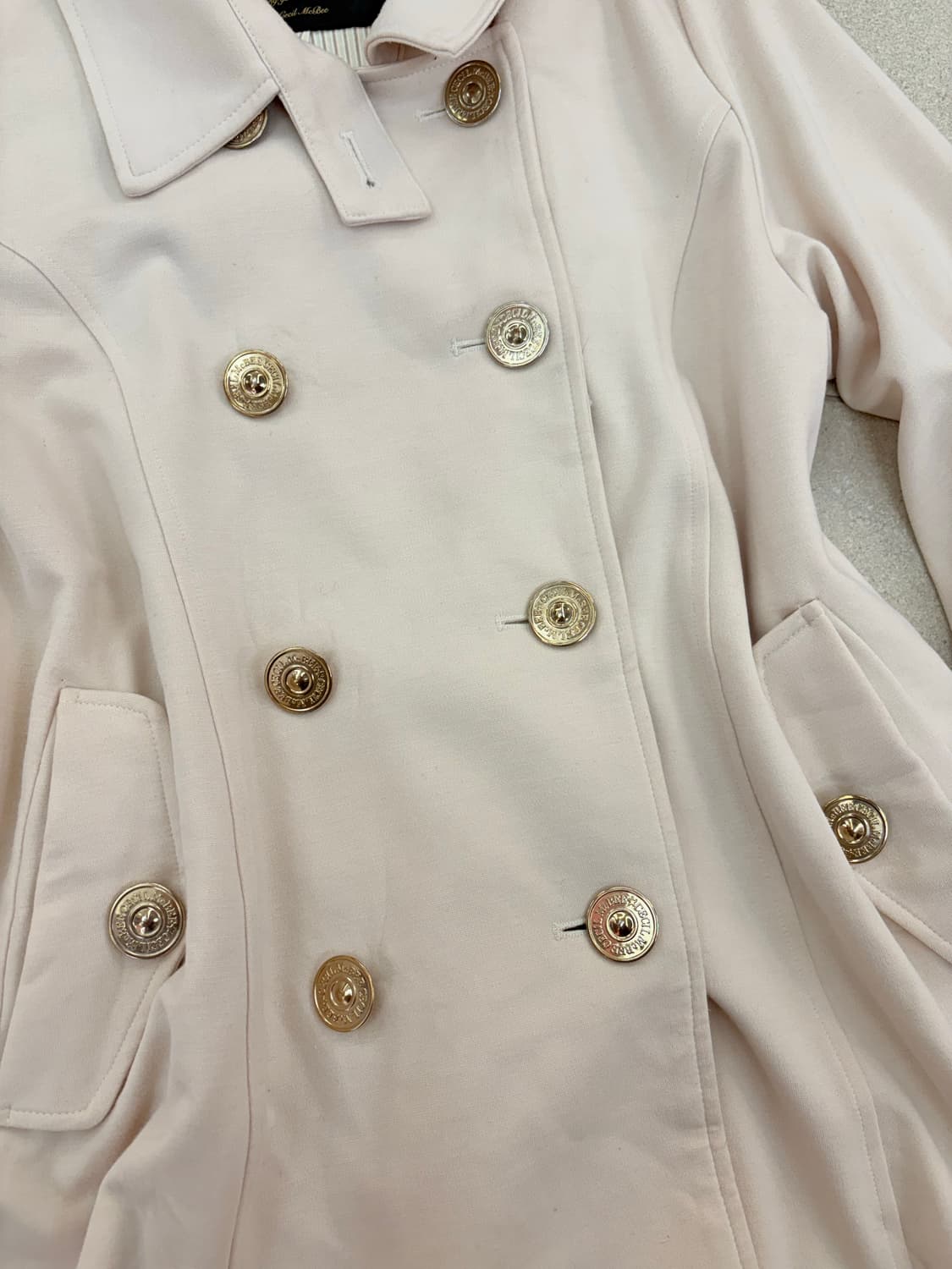 세실맥비 베이지 더블 코트 상품이미지3