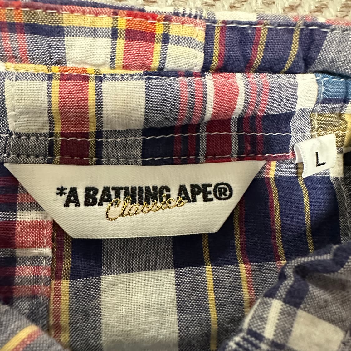 BAPE japan made patchwork shirt 상품이미지5