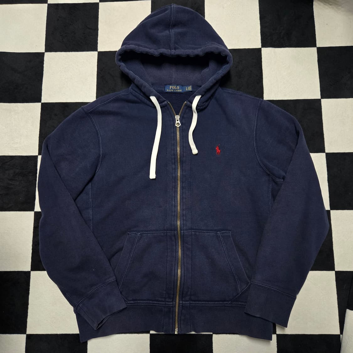 L 폴로랄프로렌 써멀 후드 집업 네이비 상품이미지1