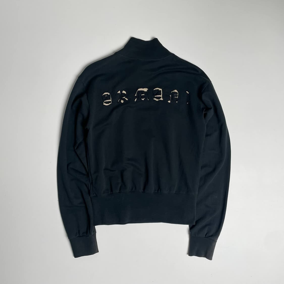 Emporio armani 코튼 져지 레터링 집업 자켓 상품이미지5