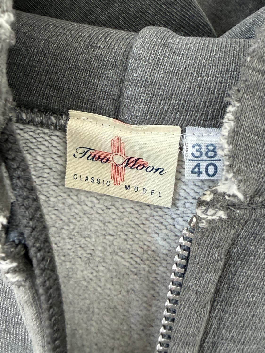 90's TWO MOON hood zip up   상품이미지7