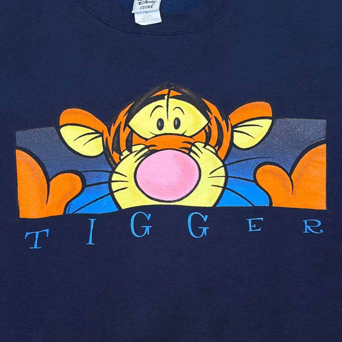 90s Made in USA 미국 빈티지 디즈니 타이거 카툰 맨투맨 상품이미지4