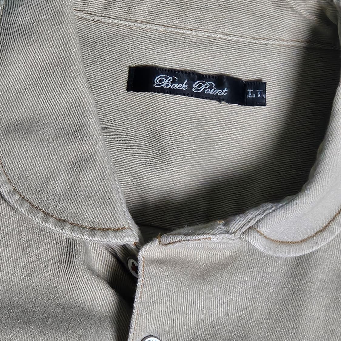 마츠다 세이코 핸드 엠브로이드 베이지 라운드 칼라 버튼업 자켓 밴드티 상품이미지4