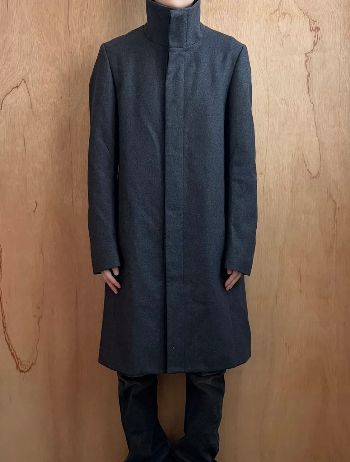 어태치먼트 스탠드칼라 코트 상품이미지3