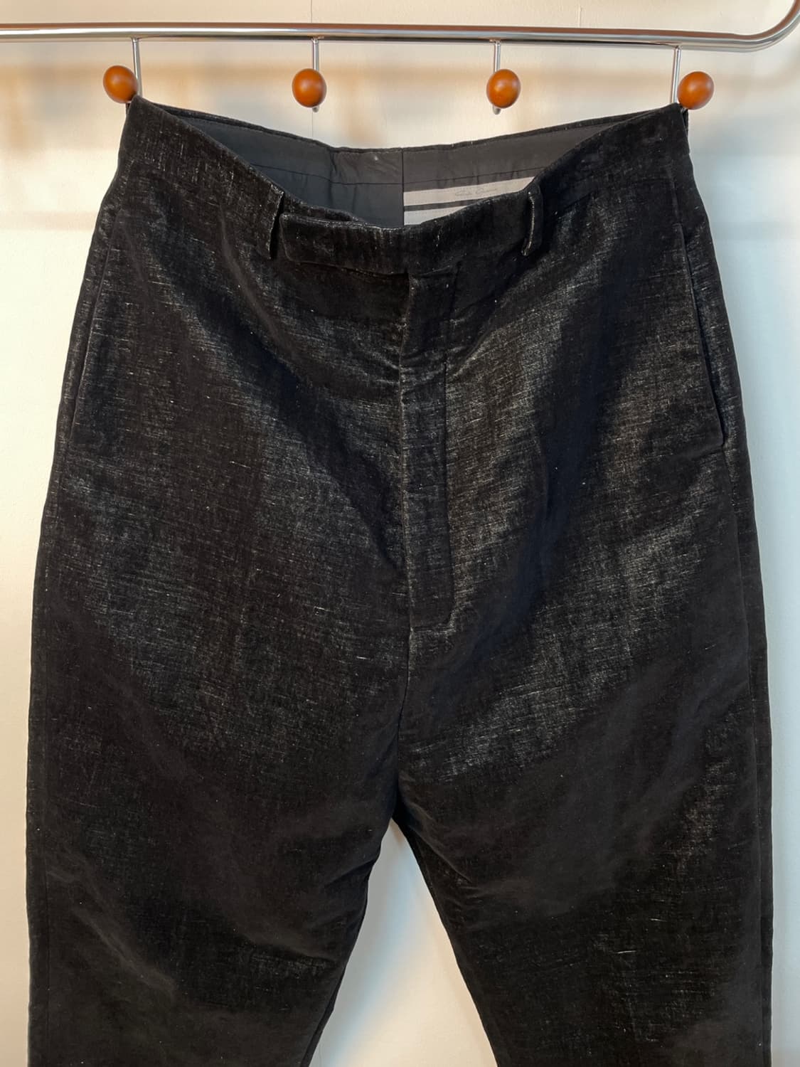 릭 오웬스 벨벳 배기 팬츠  상품이미지4