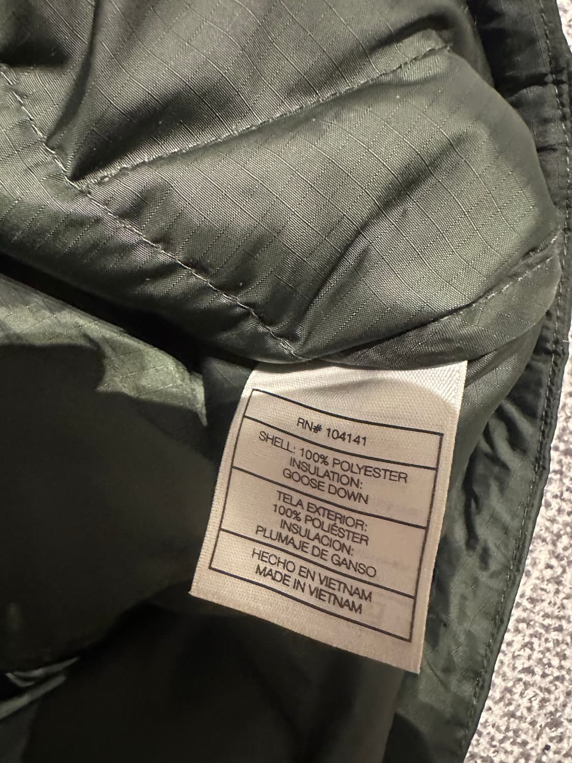 나이키 ACG 패딩 반집업 카키 m 상품이미지4