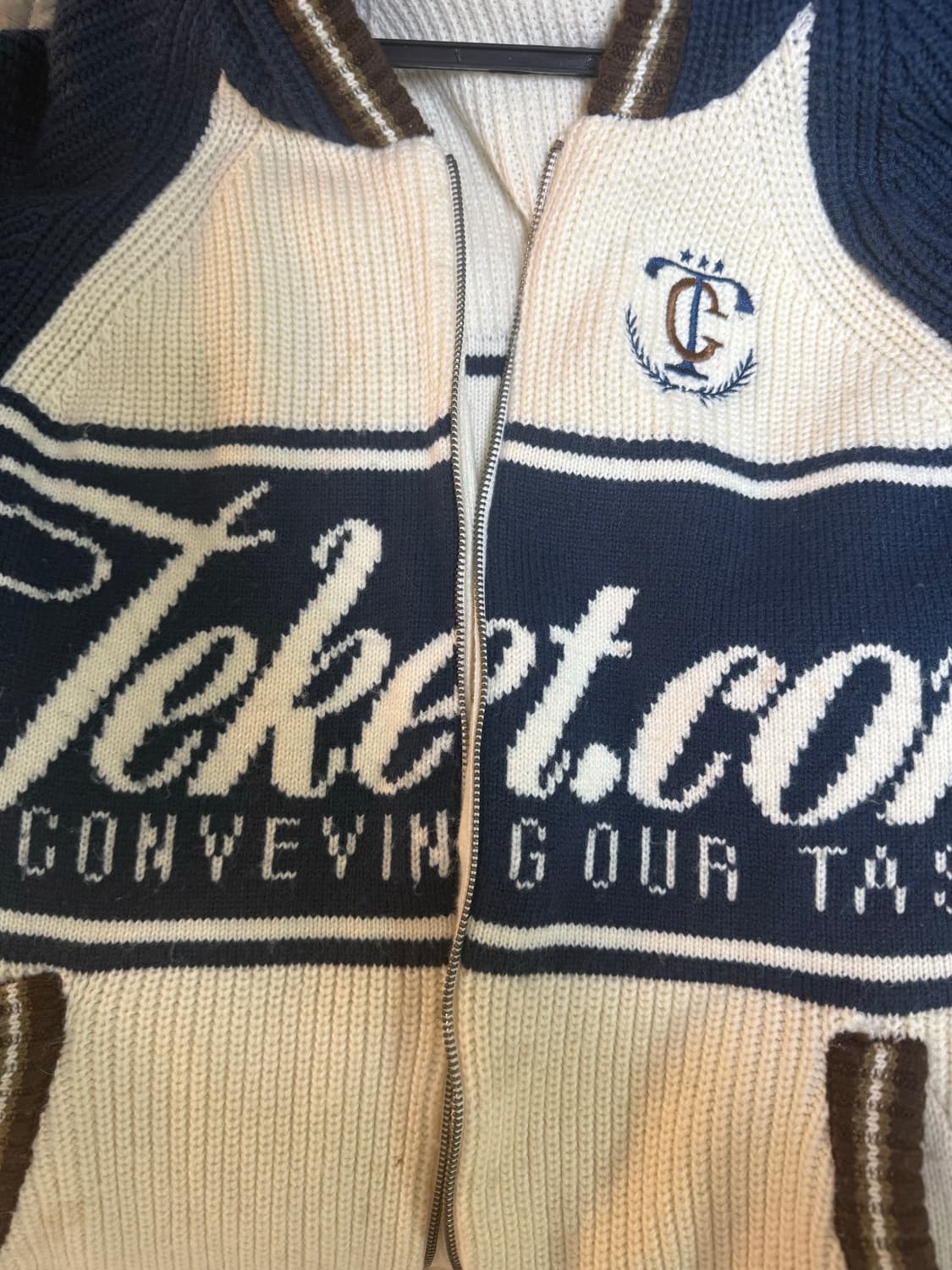 테켓 니트후드집업 상품이미지1