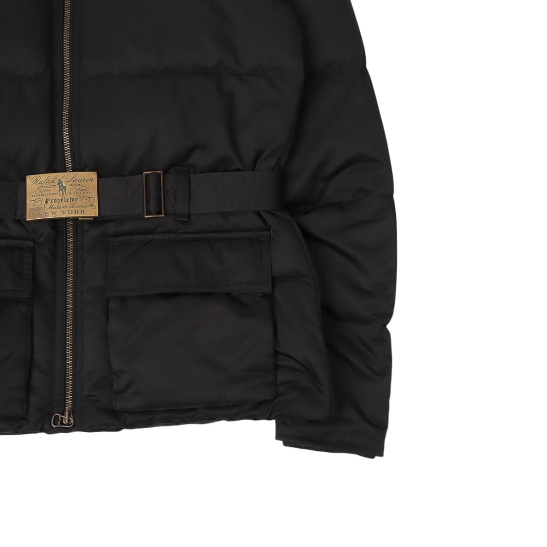 랄프로렌 블랙 벨티드 하이넥 다운 자켓 패딩 상품이미지4
