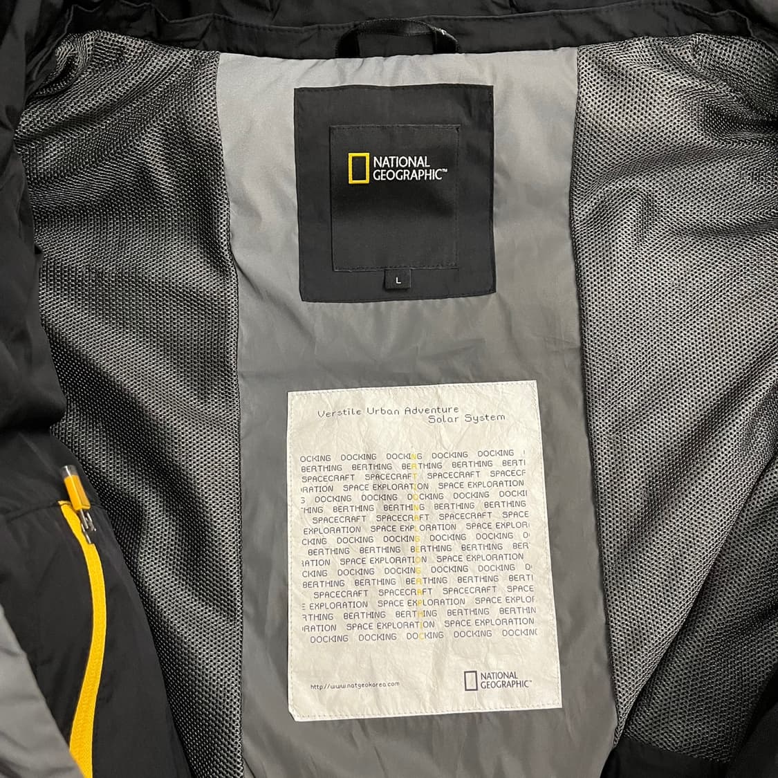 [정품/L] 내셔널지오그래픽 후드 패딩 베스트 블랙 b16 상품이미지6