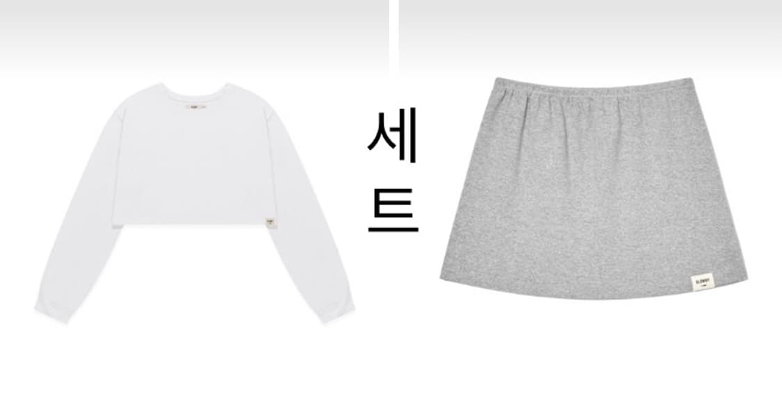 새상품 글로니 G CLASSIC 롱슬리브, 스커트 set 일괄 상품이미지1