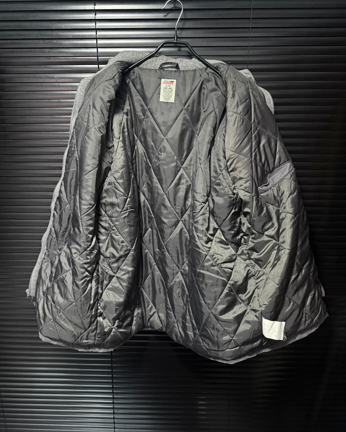 디키즈 90s 패디드 누빔 워크 셔츠 자켓 포켓 워시드 워싱 그레이 후드 상품이미지6