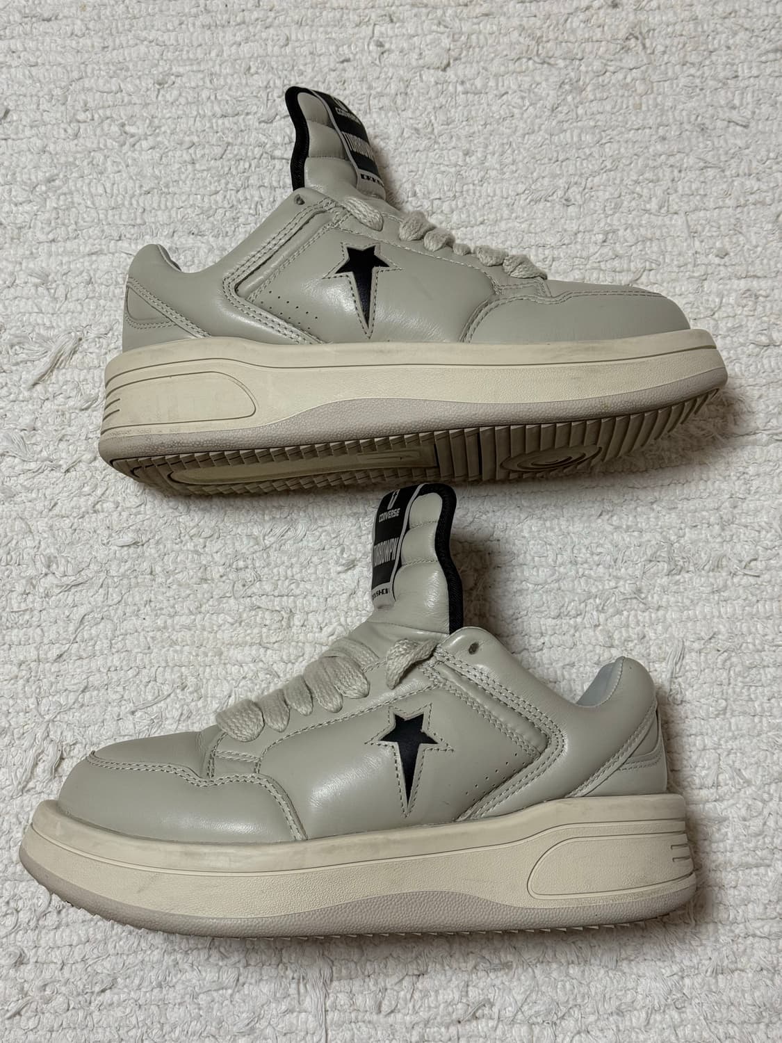 컨버스 x 릭오웬스 다크쉐도우 터보웨폰 OX 펠리칸 250 상품이미지6