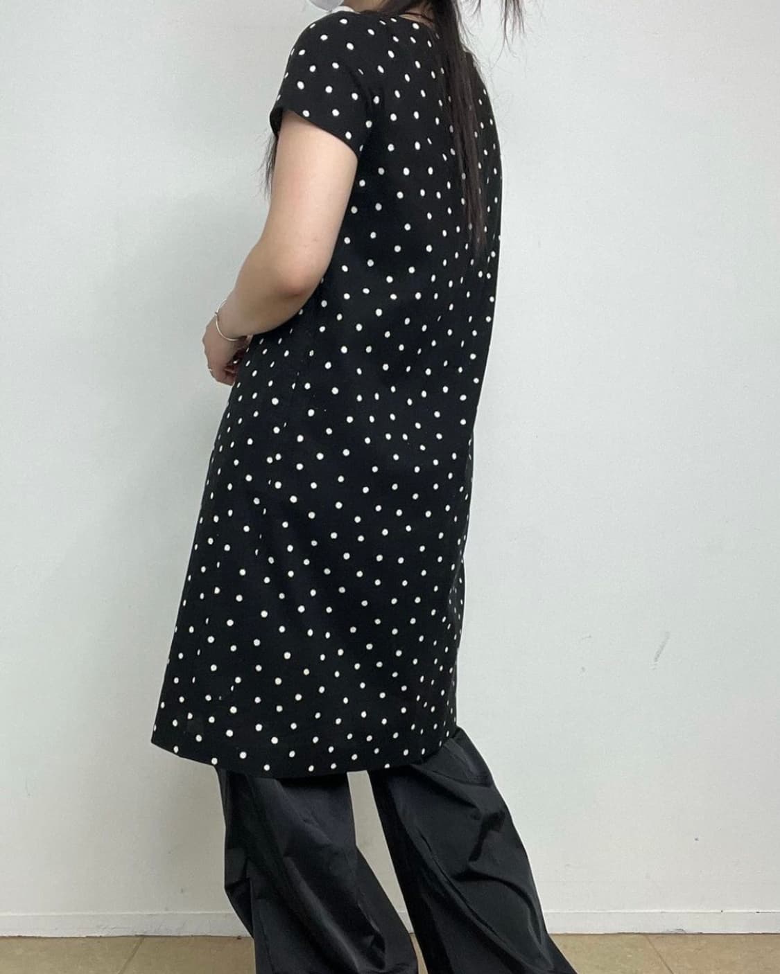 tlchouse 빈티지 도트 원피스&바람막이 세트 상품이미지4