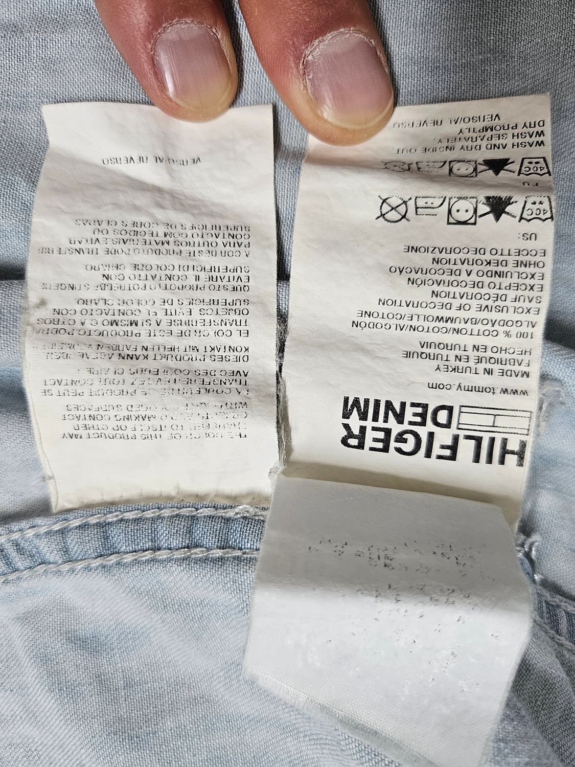 타미힐피거데님 셔츠 95(S) 사이즈 상품이미지5