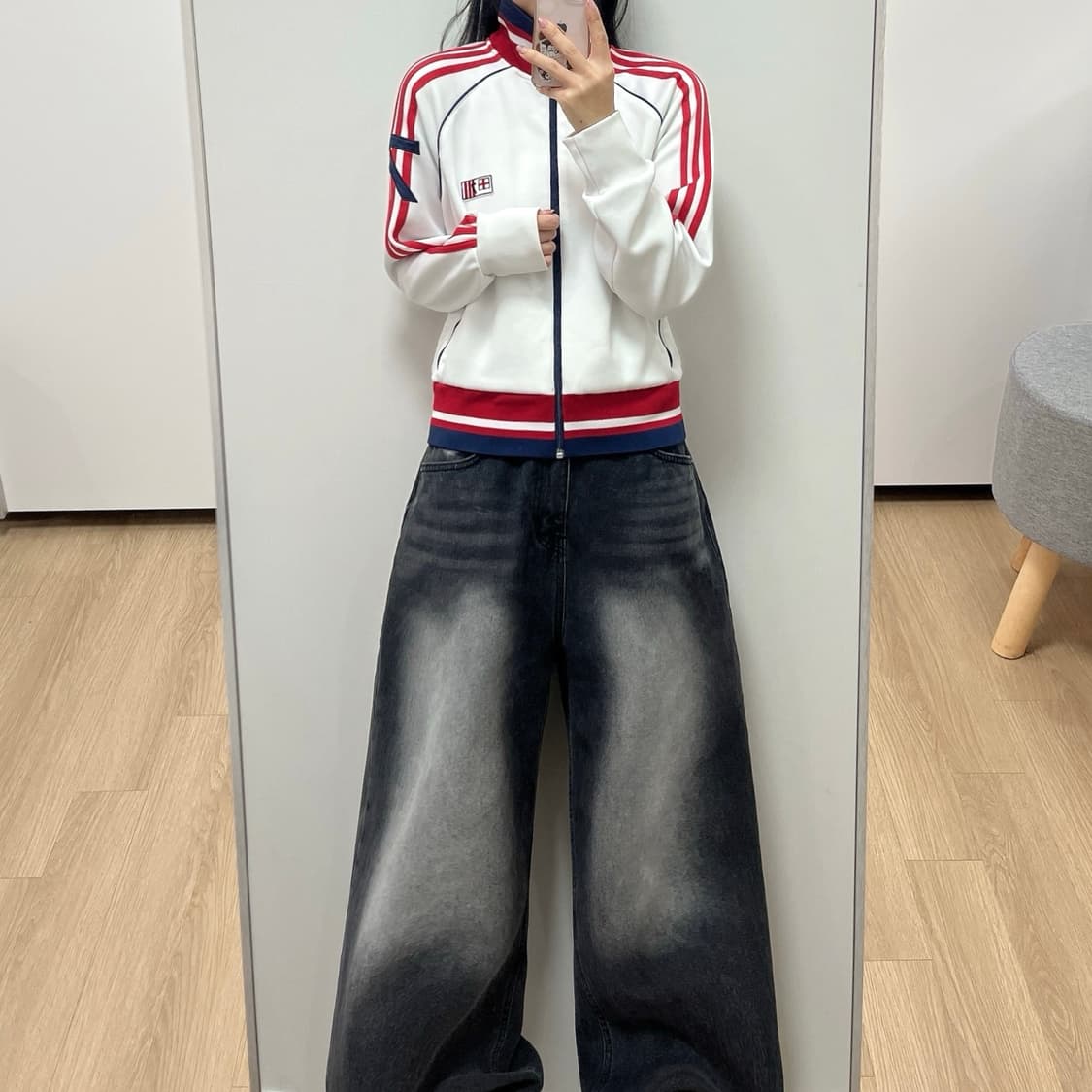 아디다스 잉글랜드 국대 화이트 레드 트랙탑 져지 상품이미지1