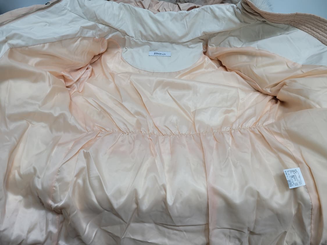 ZISBUY 20FW 지스바이 폭스퍼 다운 패징 / 여 95 핑크베이지  상품이미지8
