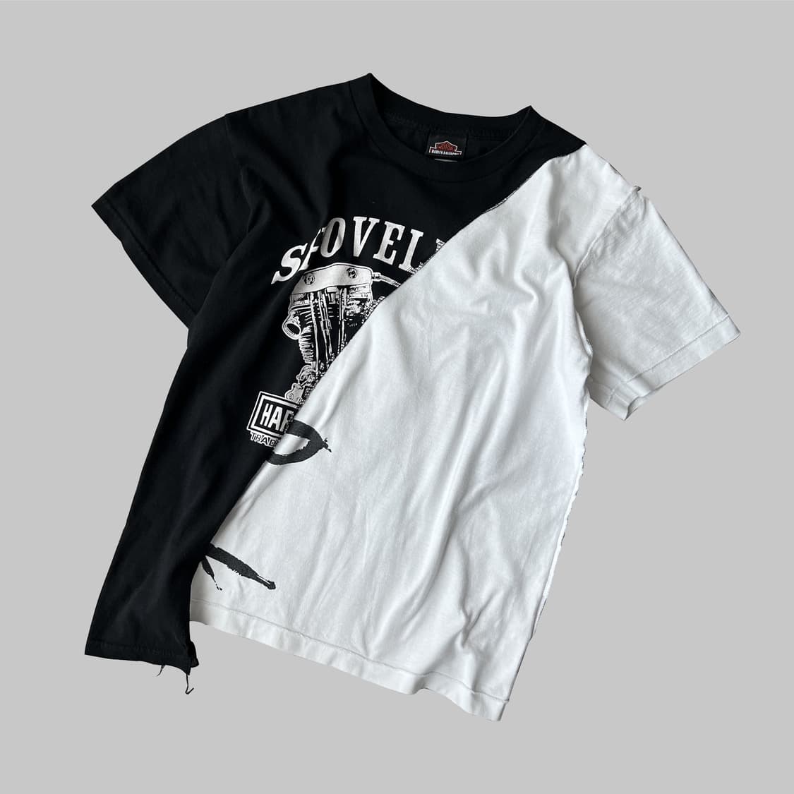 oblique t-shirt no.4(할리X 꼼데 블랙 티셔츠) 상품이미지1