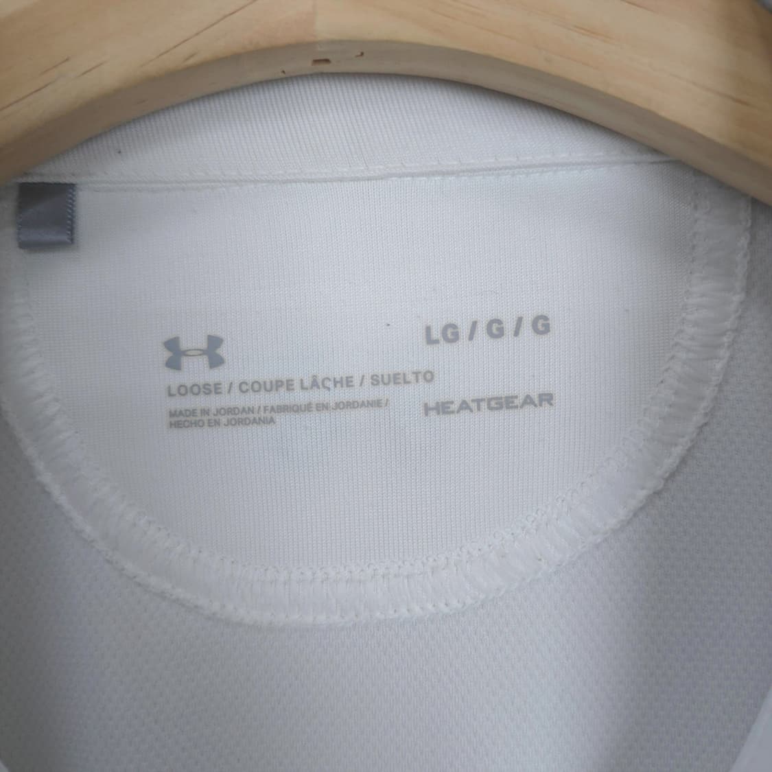 언더아머 Under Armour 히트기어 기능성 카라 반팔티 화이트 L 상품이미지6