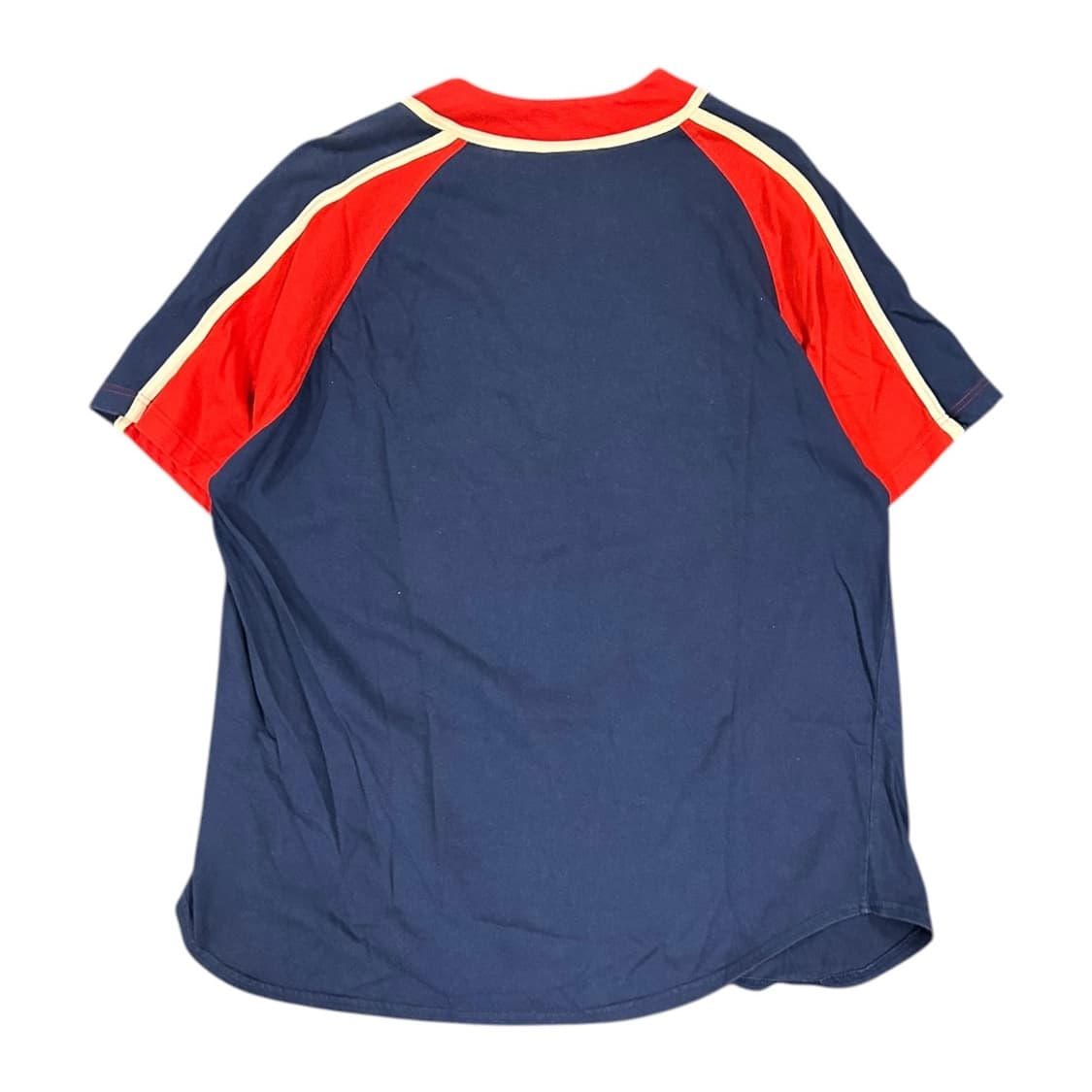 XL) 디즈니 90s 미키 마우스 자수 베이스볼 져지 반팔셔츠 TS-04 상품이미지6