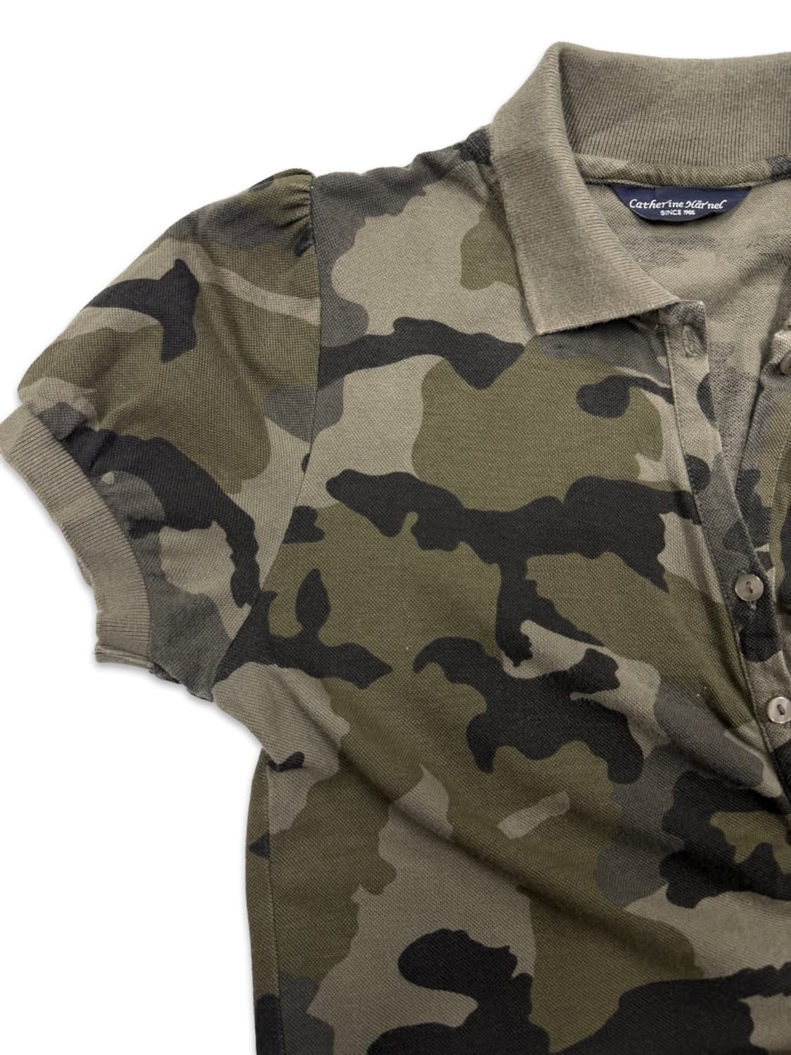 빈티지 밀리터리 캡소매 미니 원피스 상품이미지5