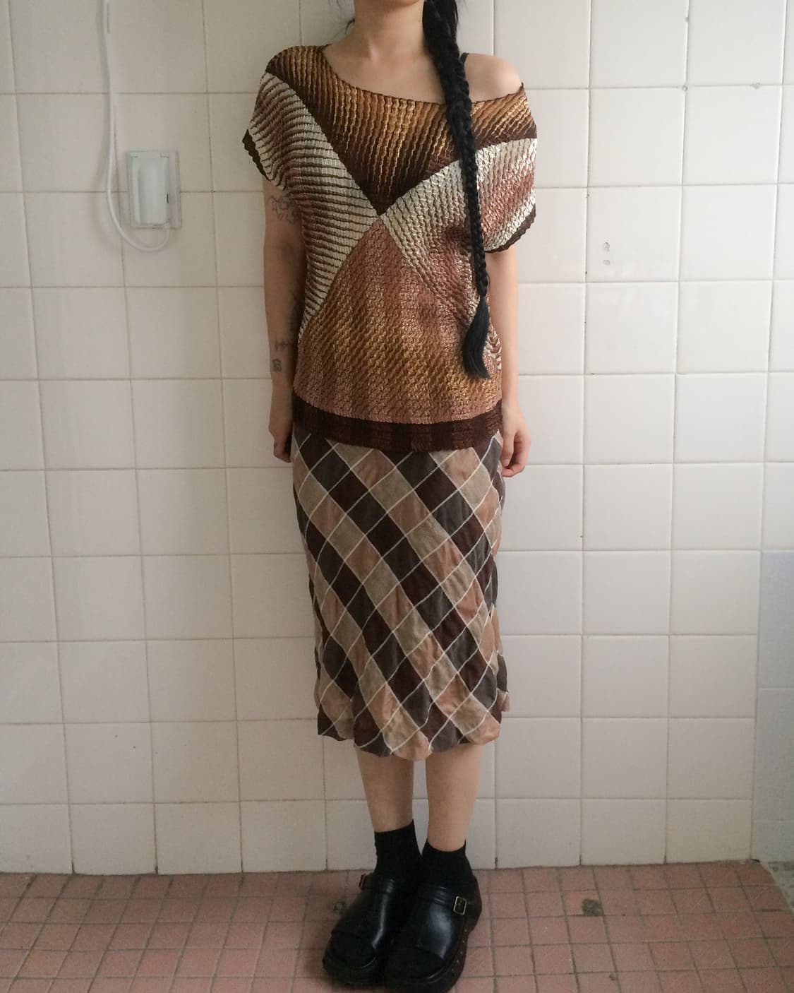 Pleats pattern top 상품이미지1