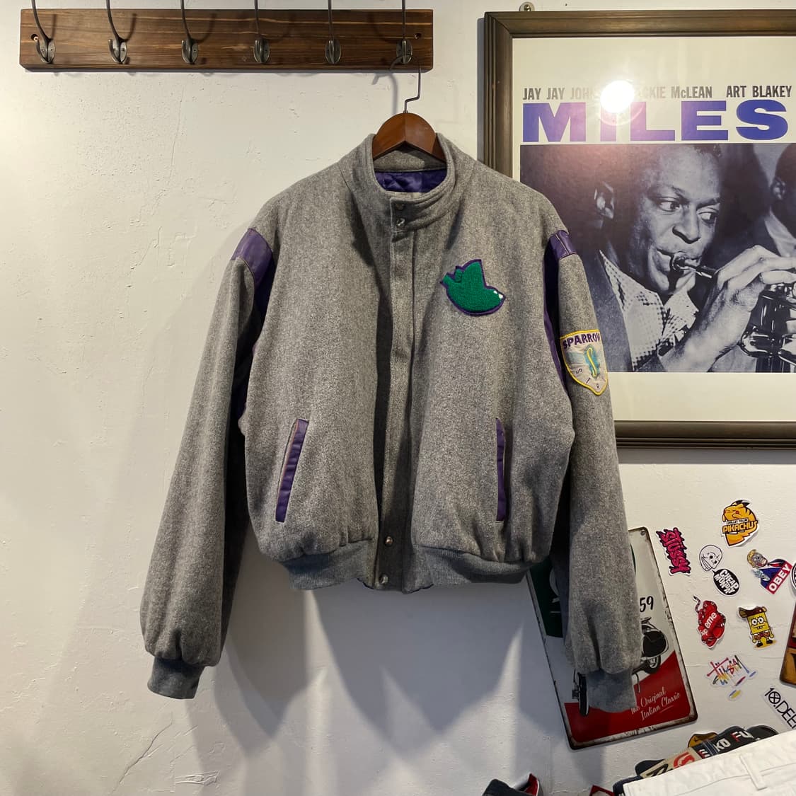 빈티지 울 바시티자켓 XL 상품이미지1
