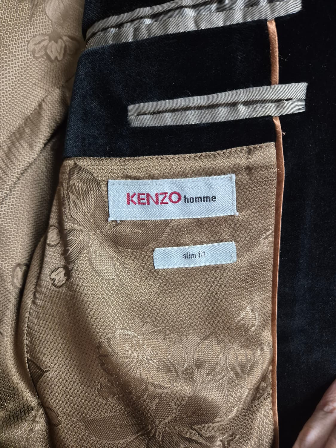 (54)겐조 옴므 벨벳 테일러드 블레이저 상품이미지3