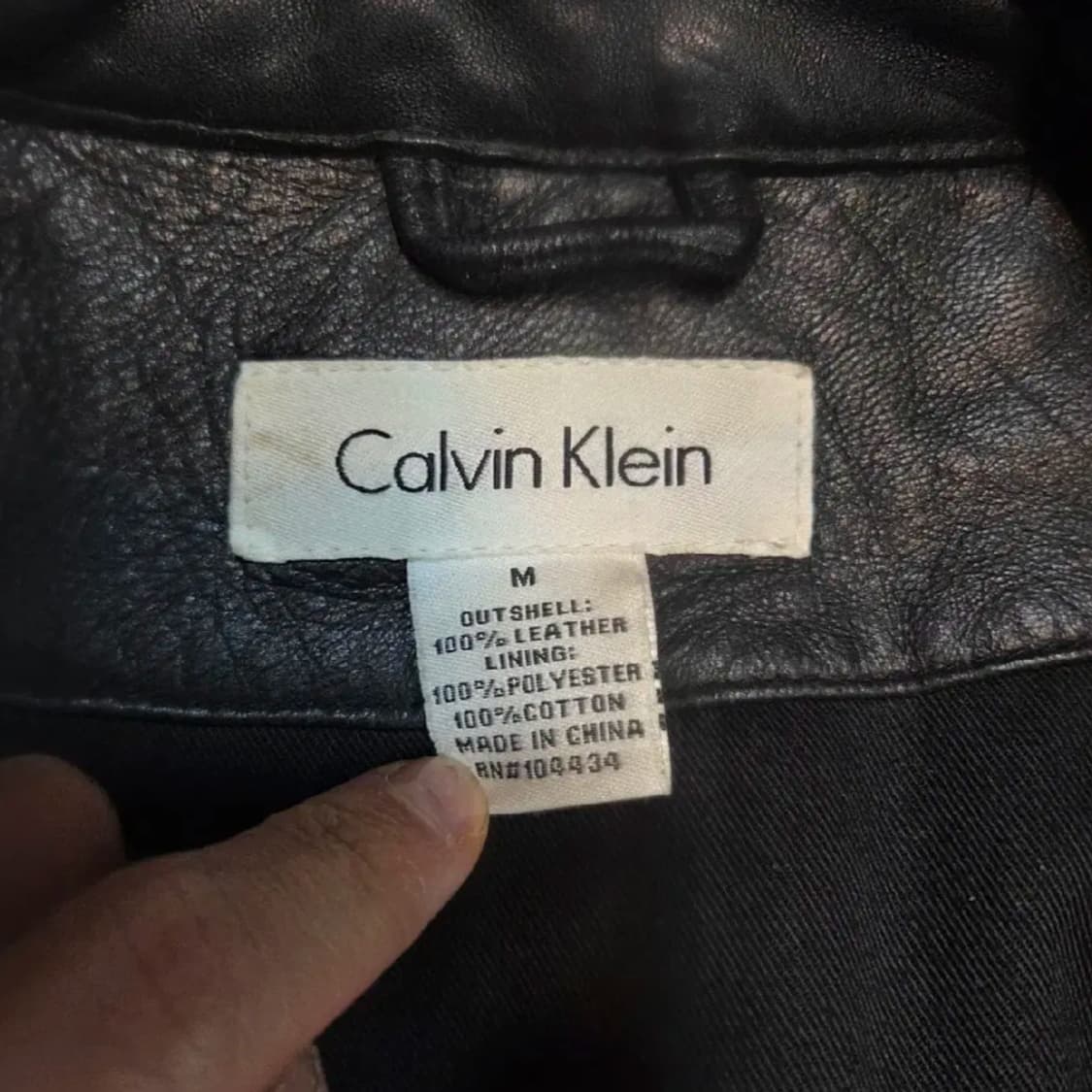 캘빈클라인 라이더 리얼 레더 자켓 (M) 상품이미지5