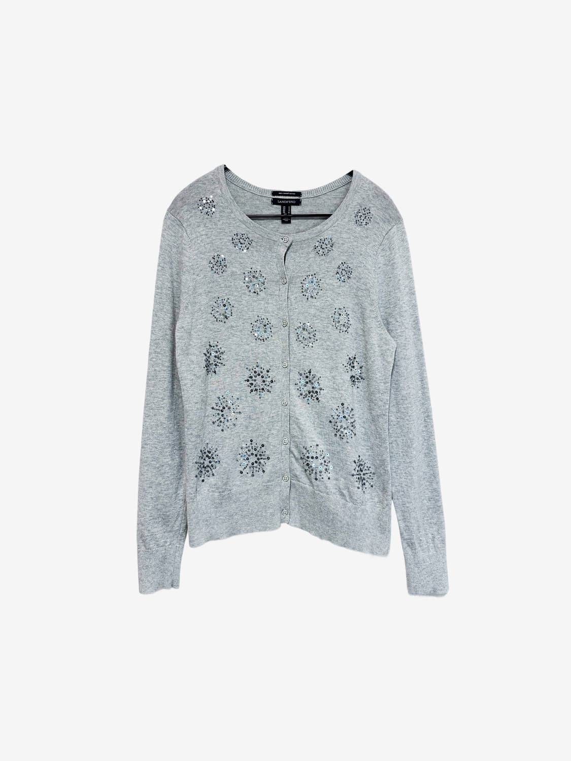 Sequin Detail Cardigan - Melange Grey 상품이미지4