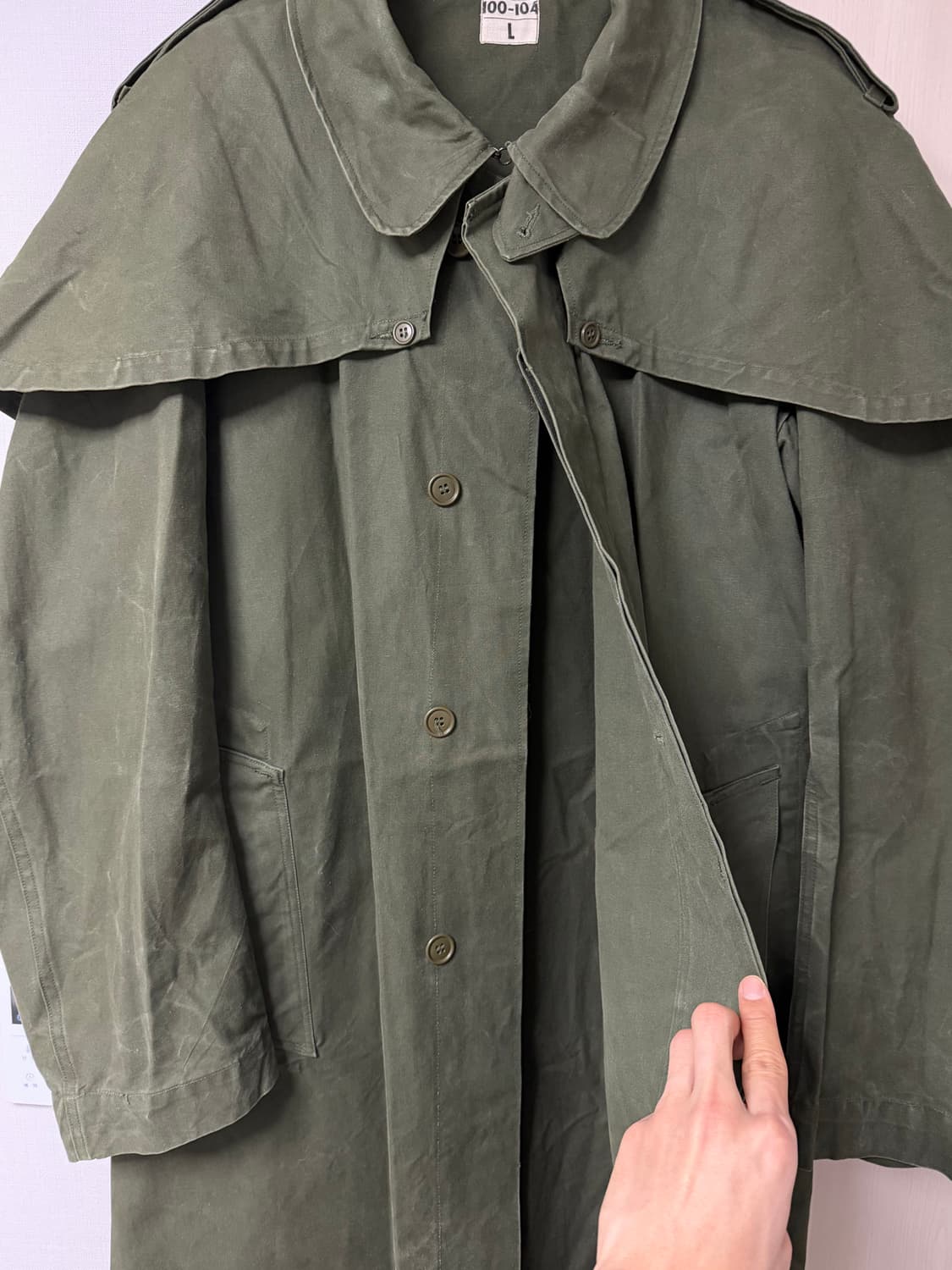 60–70s French Army M64 Rain Coat 상품이미지4