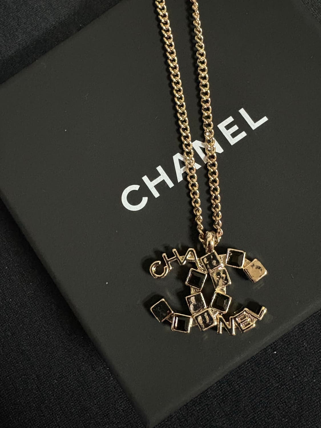 샤넬 cc로고 정품 업사이클링 골드 체인 목걸이 상품이미지1