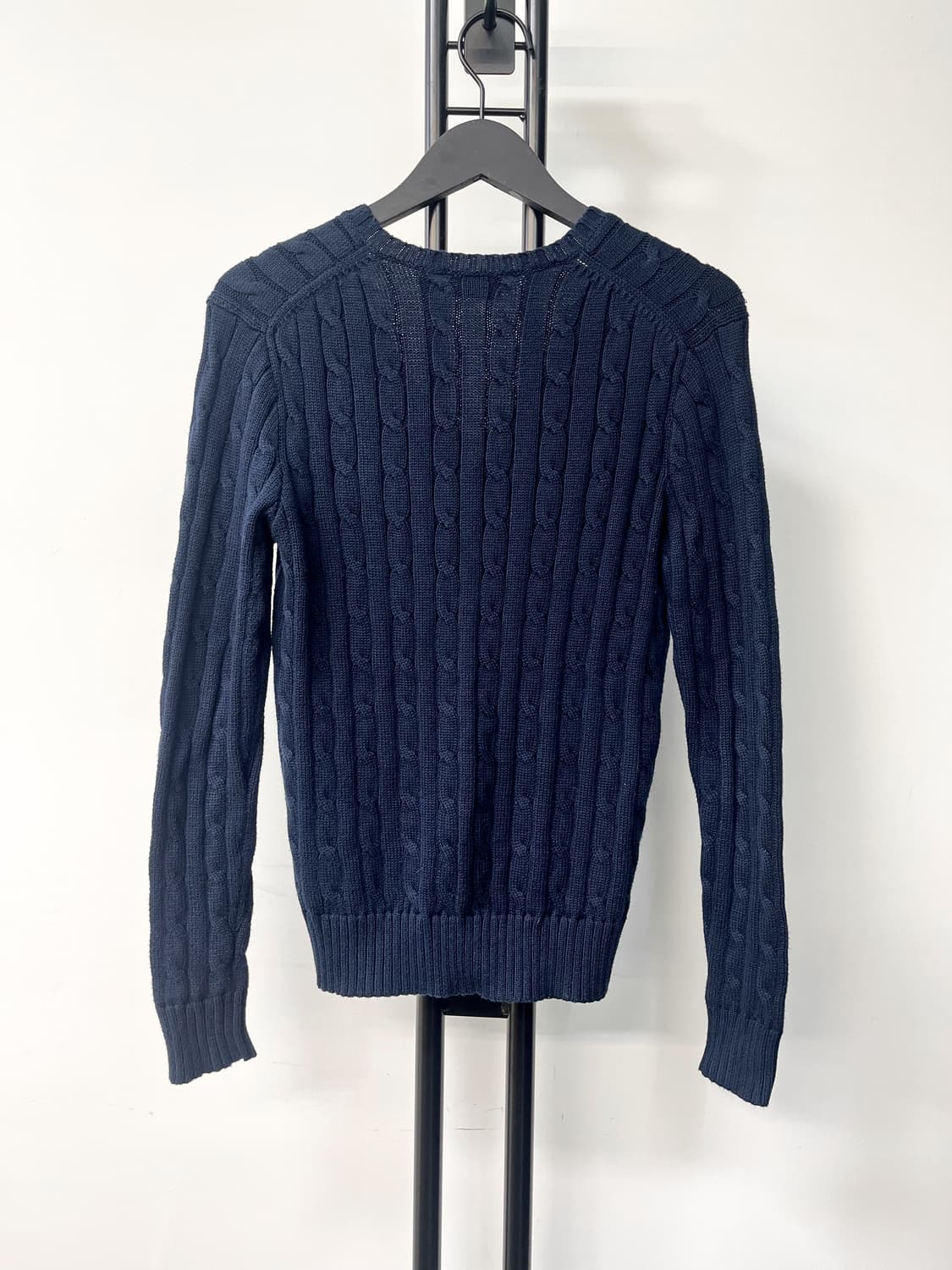 폴로 랄프 로렌 브이넥 네이비 케이블 니트 상품이미지3