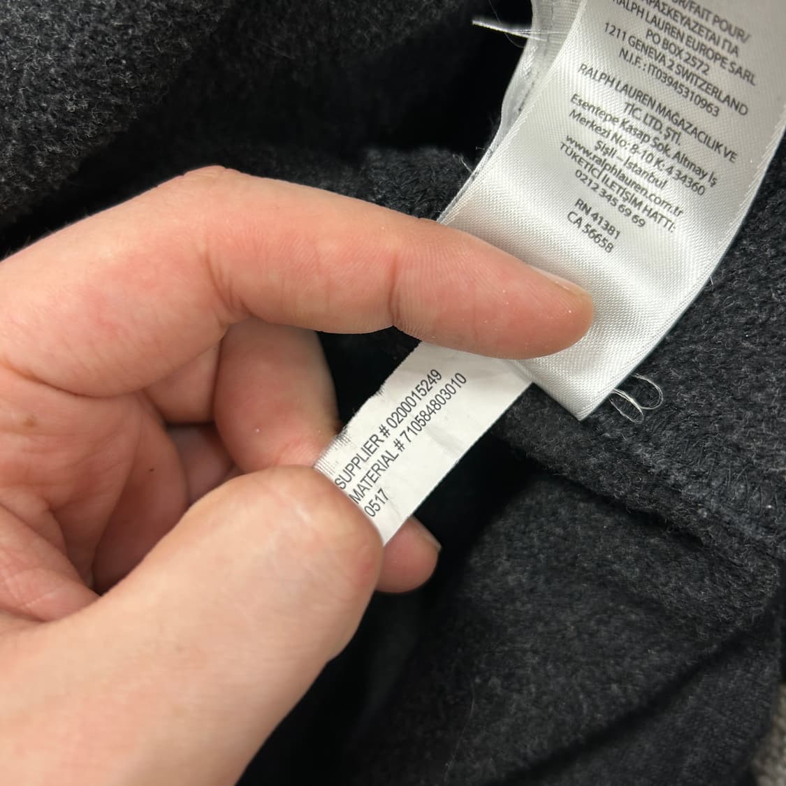 폴로 스몰포니 차콜 맨투맨(M) 상품이미지4