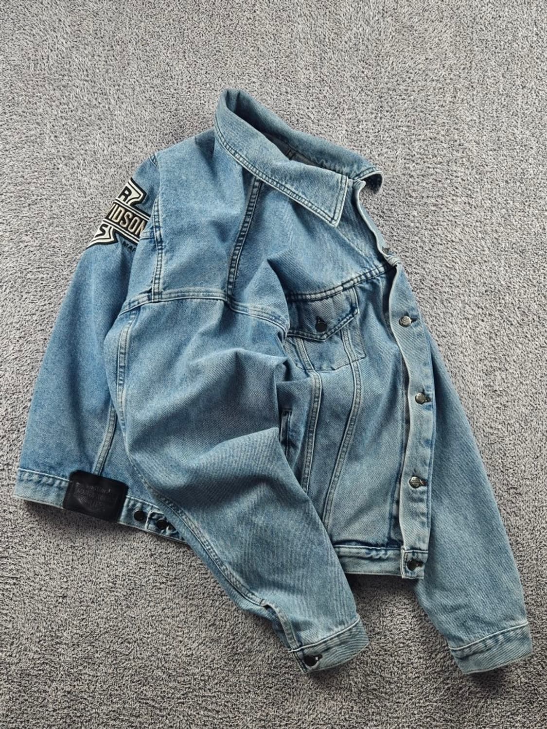 할리데이비슨 자수로고 데님 트러커 자켓 ( XL ) / 8160 상품이미지5