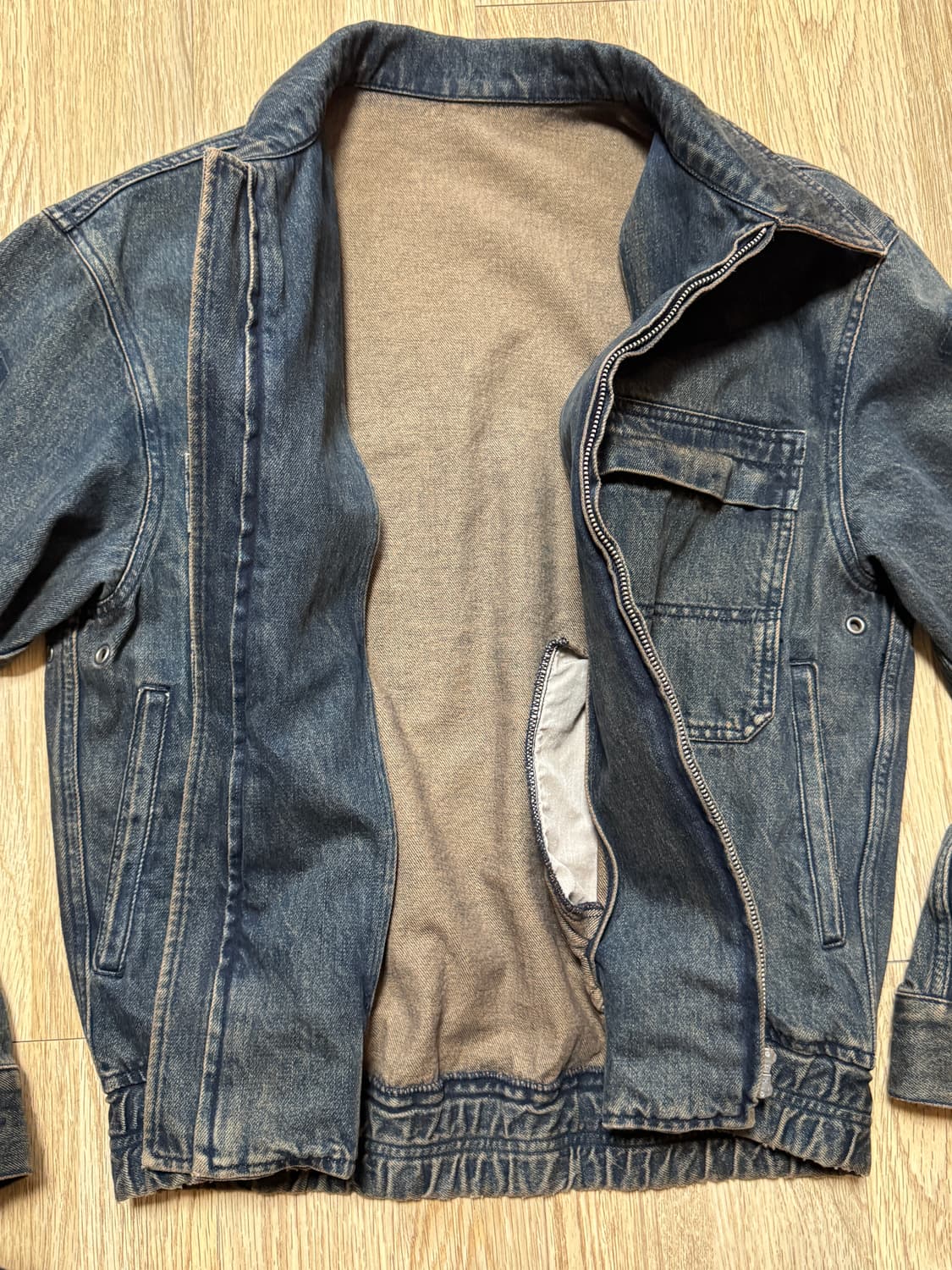 쿠어 틴트 데님집업 자켓 M 상품이미지6