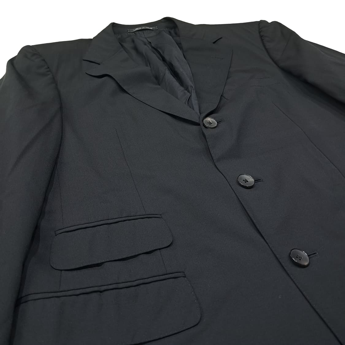 CL084 L 구찌 3-버튼 버진 울 티켓 포켓 싱글 블레이저 상품이미지3