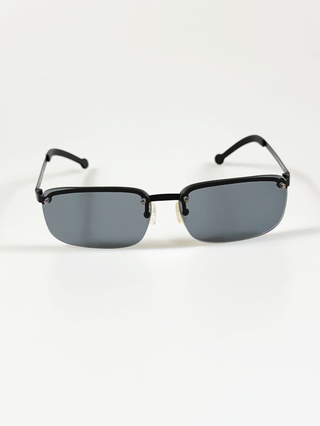 90s ZIBET 블랙 무테 스퀘어 프레임 빈티지 선글라스 상품이미지2