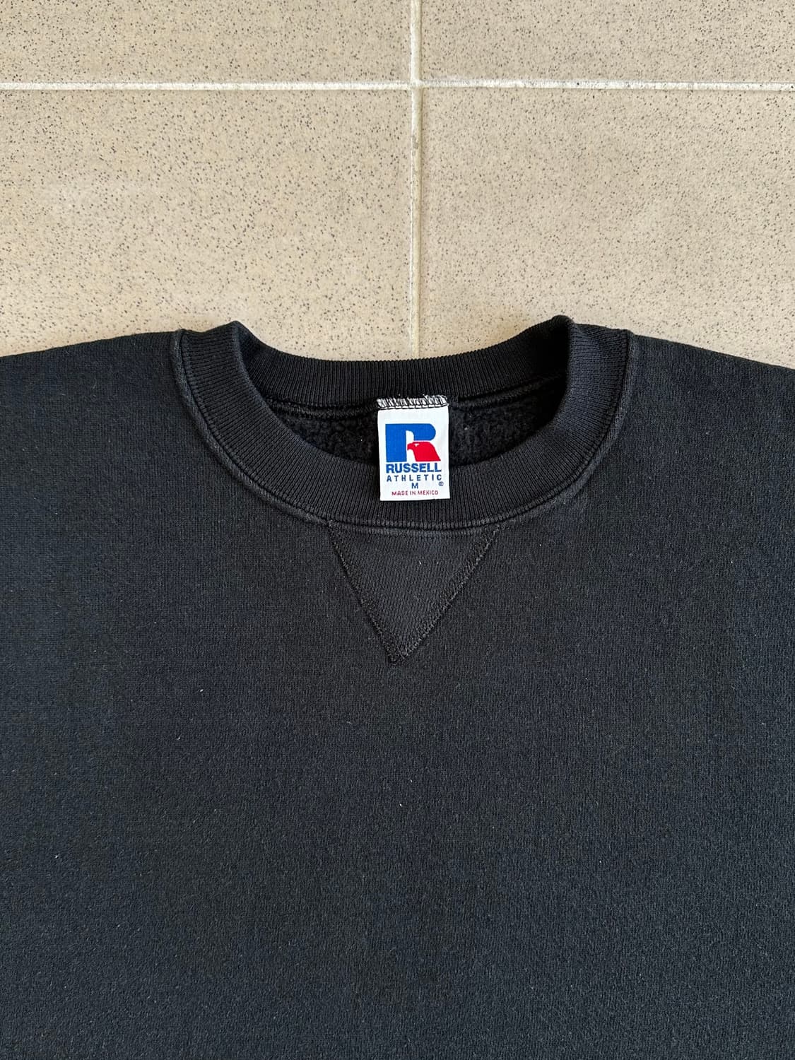 90s 빈티지 러셀 스웻셔츠 블랙 M 상품이미지6