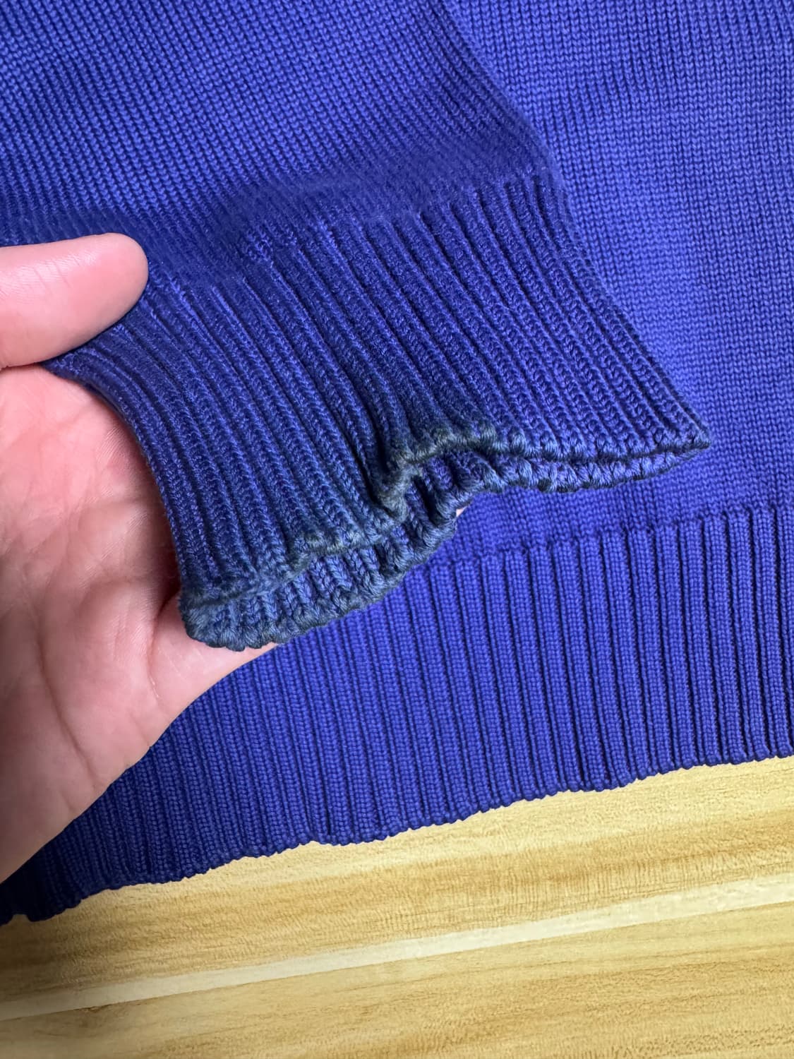 슈프림x스톤아일랜드 리플렉티브 콤파스 니트 블루 XL 상품이미지4