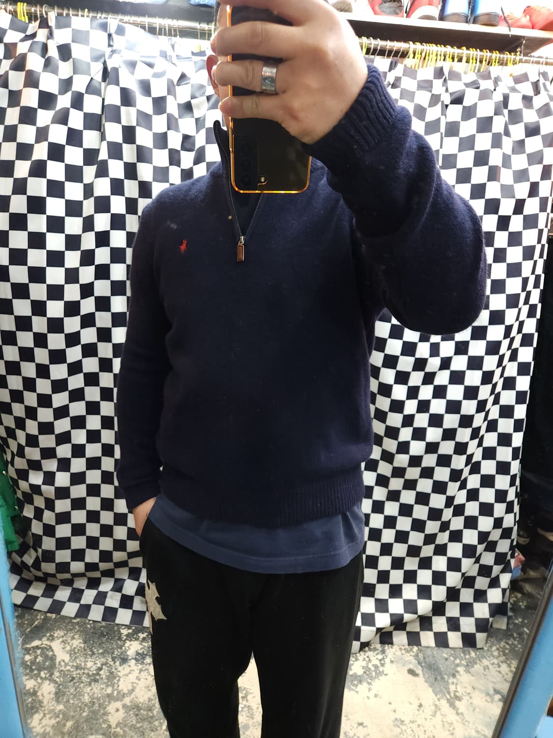 폴로 랄프로렌 램스울 반집업 니트
​
 상품이미지8