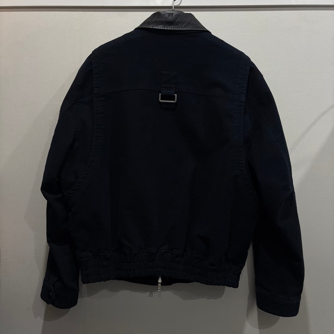 시스템 레더 카라 블루종 자켓 상품이미지3