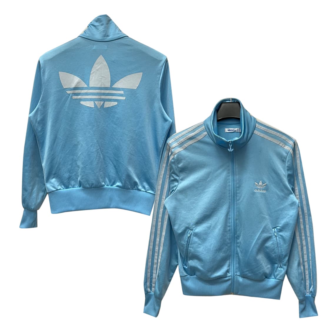 아디다스 파이어버드 빅로고 스카이블루 트랙탑 져지 100 상품이미지1