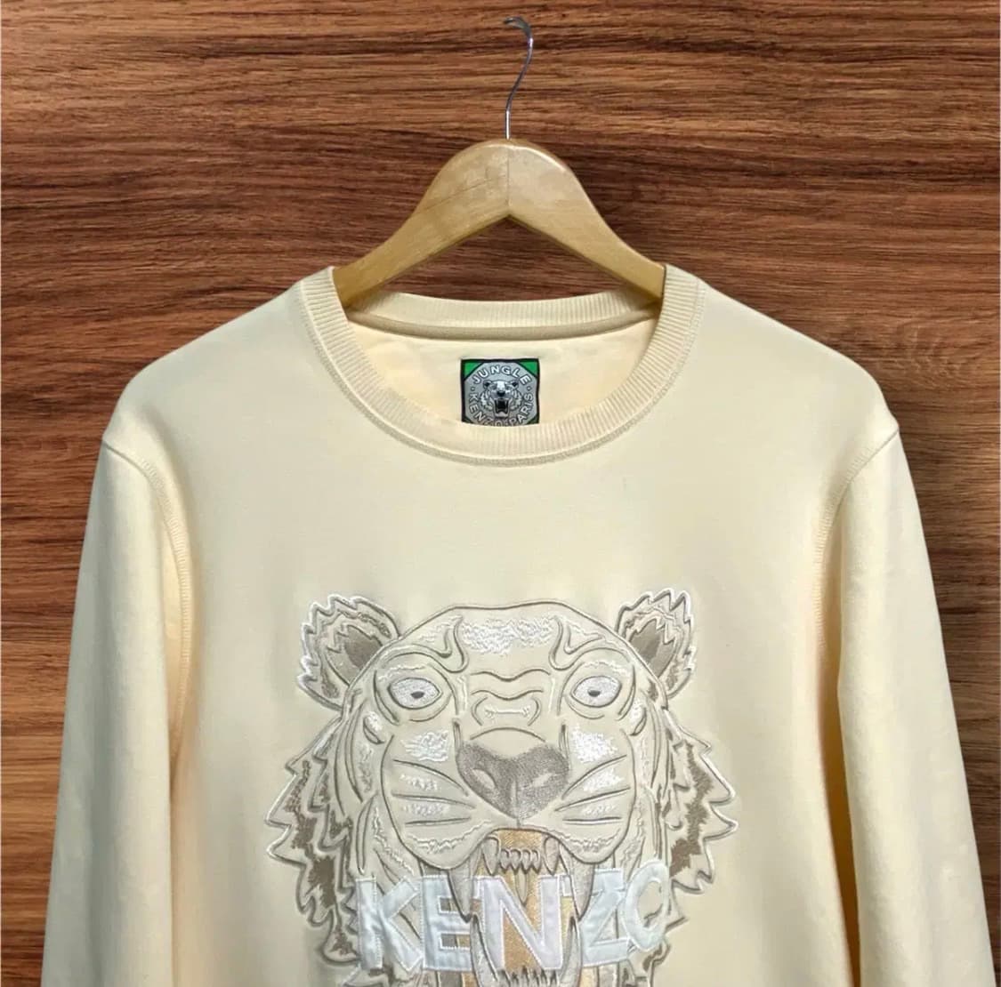 겐조 시그니처 호랑이자수 아이보리 맨투맨 L-XL 상품이미지2