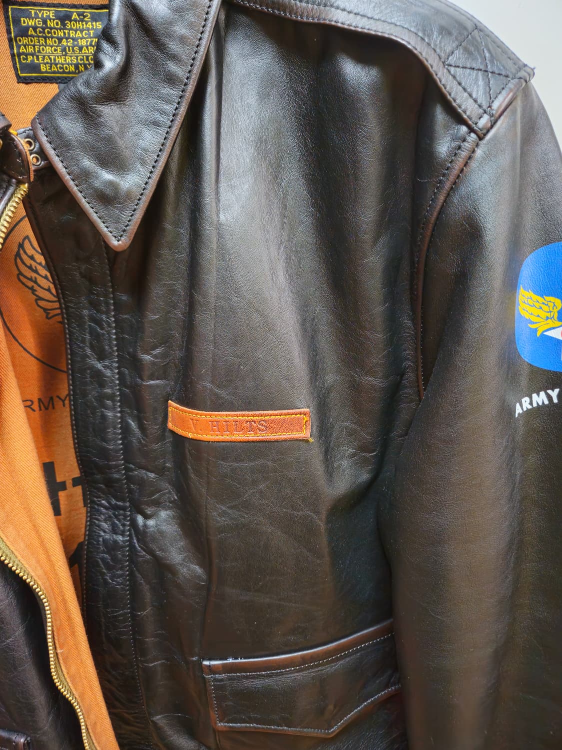 A-2  가죽자켓 대탈주 스티브맥퀸 표기4XL 체감 2Xl 상품이미지2