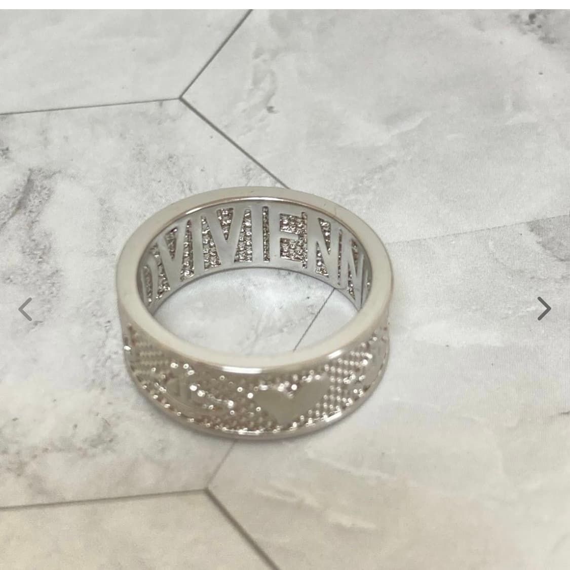 비비안웨스트우드 아카이브 orb 레터링 킹스톤링 반지(새상품) 상품이미지2