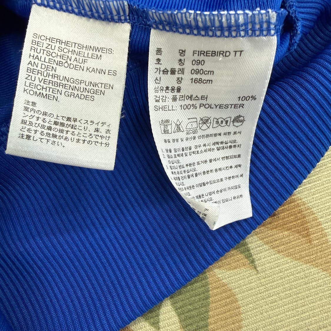 (우먼즈S) 아디다스 파이어버드 트랙탑 져지(블루,뒷판빅로고) 상품이미지3