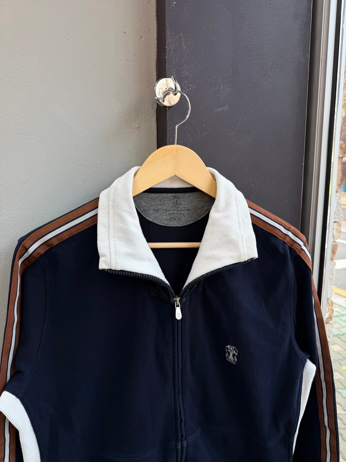 M/ 브루넬로쿠치넬리 로고 트랙져지 집업자켓 상품이미지5