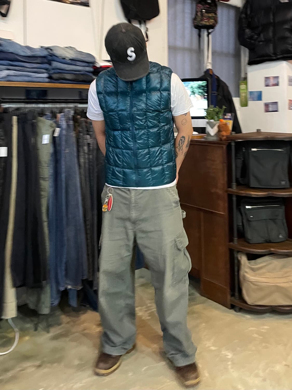 몽벨 재팬 구스다운 경량패딩조끼 L 상품이미지2