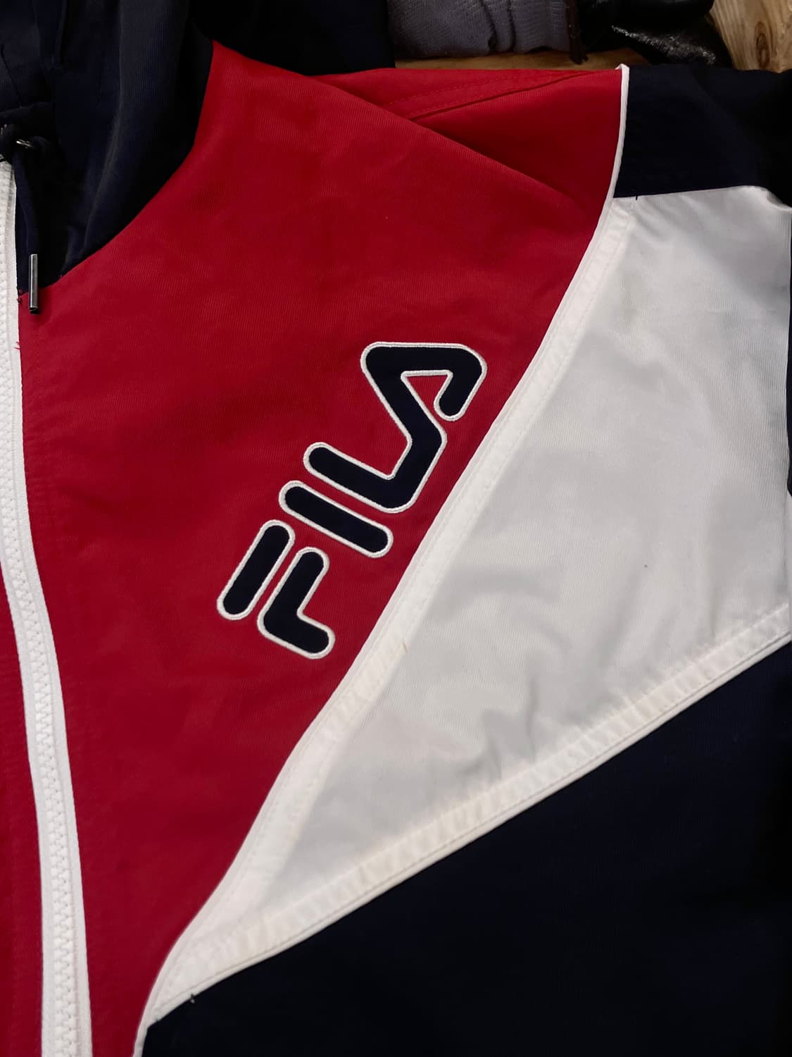 휠라 아노락 후드 점퍼 맨투맨 블랙 L  #csz2908  상품이미지4