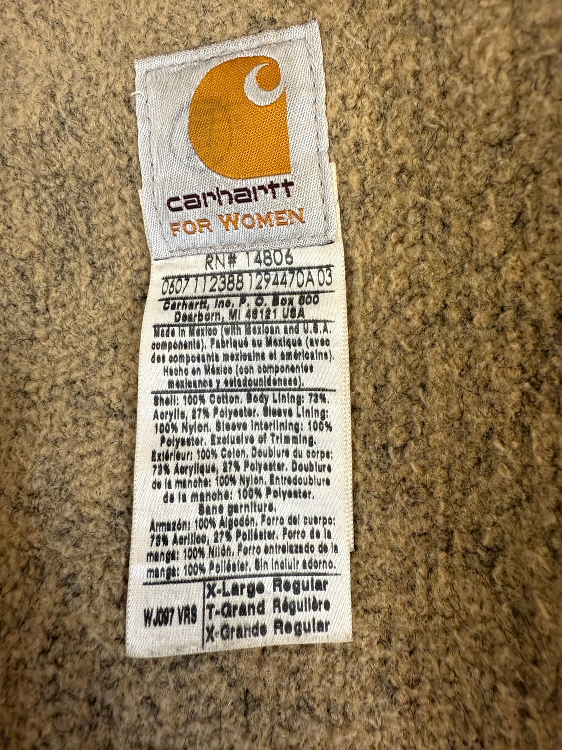 wj097 vrs XL carhartt 상품이미지3